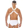 TOF Paris Harnais élastique Fetish X Blanc